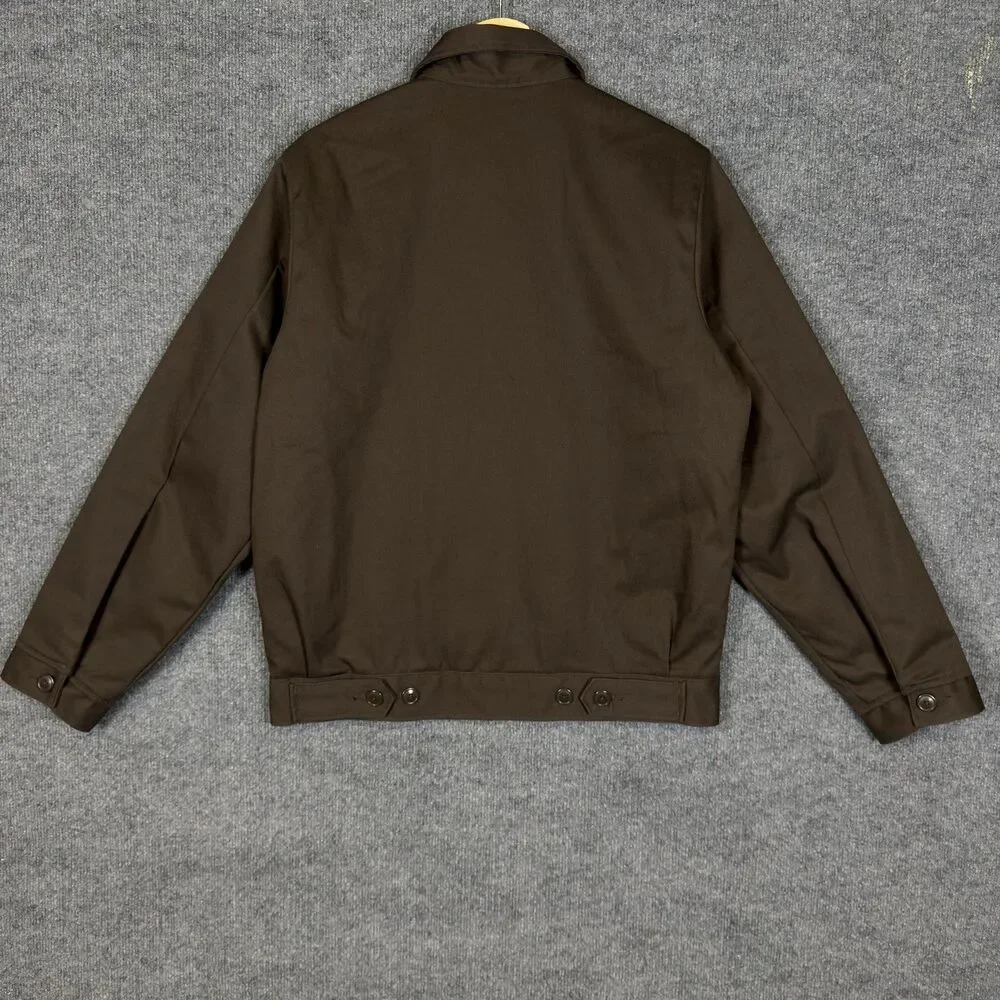 Dickies Mens Eisenhower Icons Work Jacket Small Brown Quilted Lined Workwear